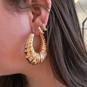 Elegant Gold Hoop Earrings